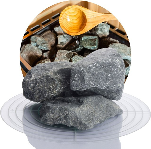 SCHICKER MINERAL Deutsche Saunasteine, Grau, 20 kg - Bild 1