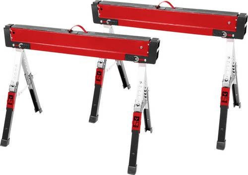 Einhell Arbeitsbock aus Stahl höhenverstellbar 500kg 2er-Set rot B: 22 cm, H: 106,5 cm - Bild 1