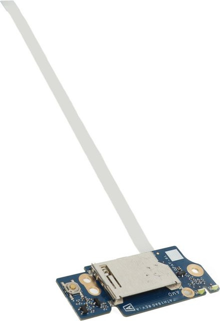 HP Laptop Netzschalterplatine und Kartenleserplatine mit Flexkabel in White für 14s FR - Bild 1