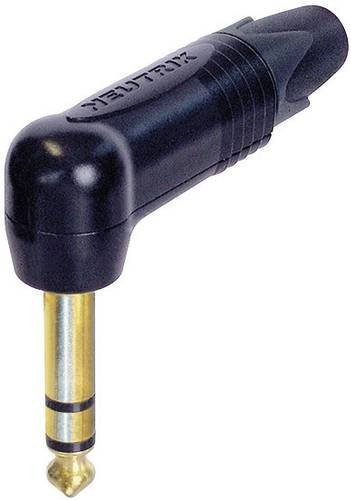 Neutrik NP3RX-B Klinken-Steckverbinder 6,35mm Stereo-Stecker gewinkelt in Schwarz - Bild 1