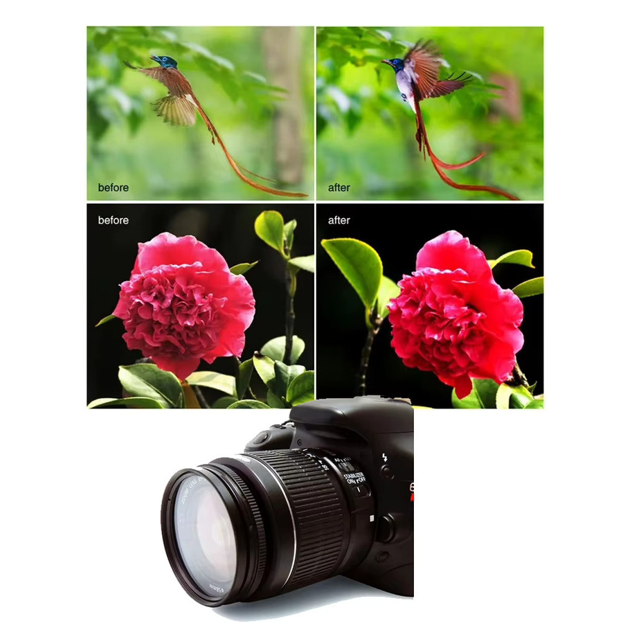 Lightdow HD UV-Objektivfilter in Schwarz für Canon, Nikon, Sony und Pentax Kameraobjektive - Bild 3