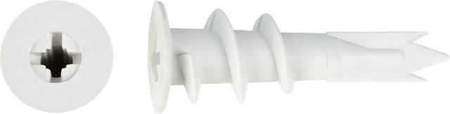 LUX-TOOLS Gipskartondübel aus weißem Nylon, Durchmesser: 14 mm, Länge: 32 mm, 10 Stück - Bild 1
