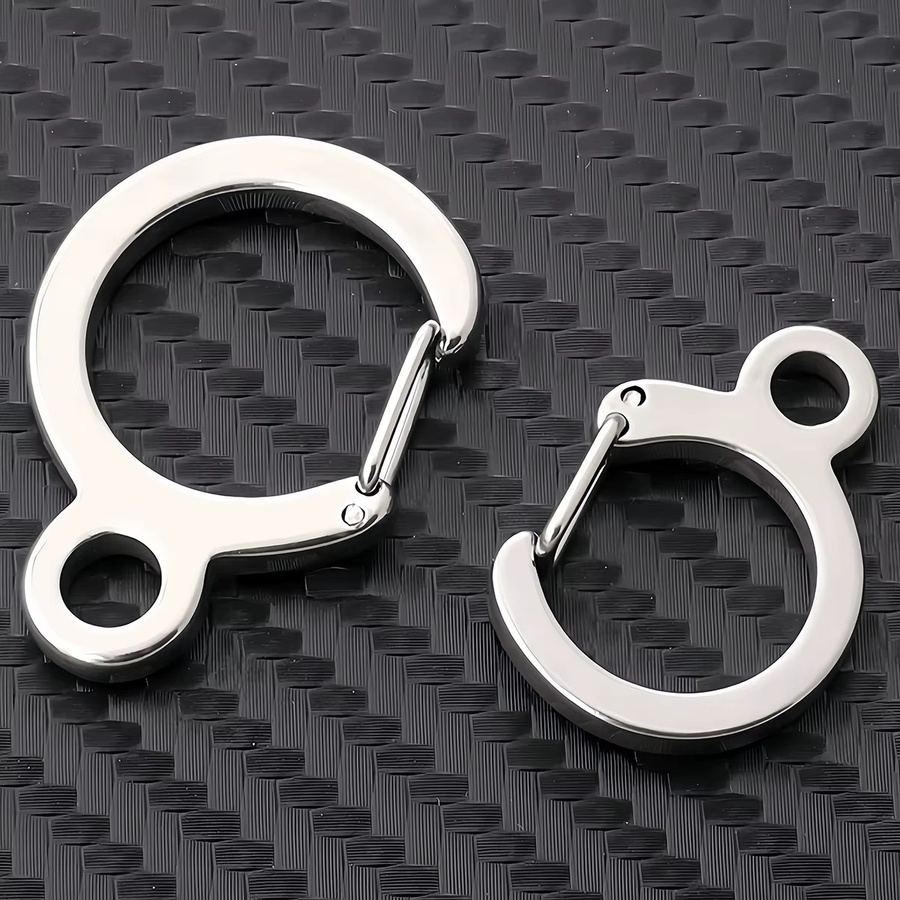 V-REX Schlüsselring Edelstahl, Karabiner, Anhänger - Bild 2