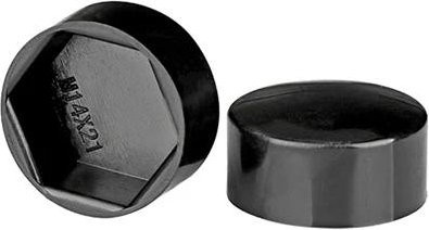 The Cozy Nook Schraubenmutter Kappe aus Kunststoff in Schwarz, 20 Stück, Abdeckung für Außensechskant Schrauben M8, Maße: 14 x 10 x M8 mm - Bild 1