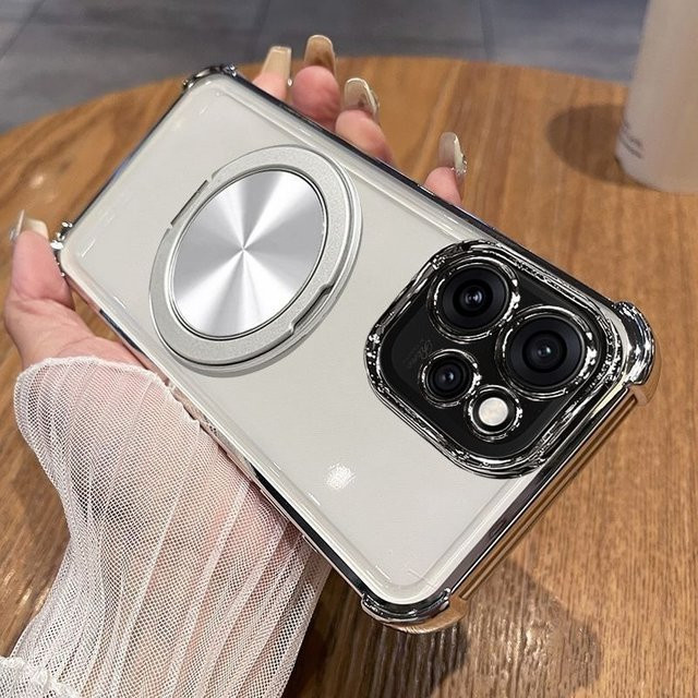 Transparente Schutzhülle mit Rotationshalter für OPPO Reno 15 Pro Max 14 13 FS/F A6/A5 Pro A5X A3X A40 A40M 4G/5G - Bild 1