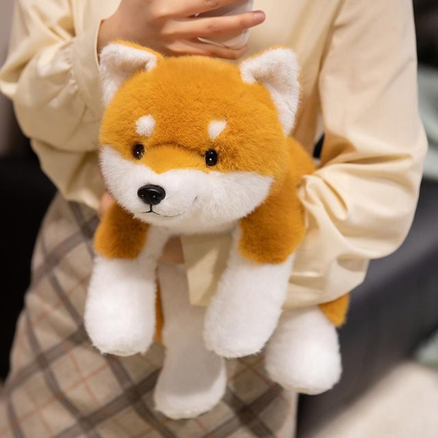 BC Pet Supplies Cartoon Hund Plüschtier, Akita Welpe, Shiba Inu, 45cm - Bild 1