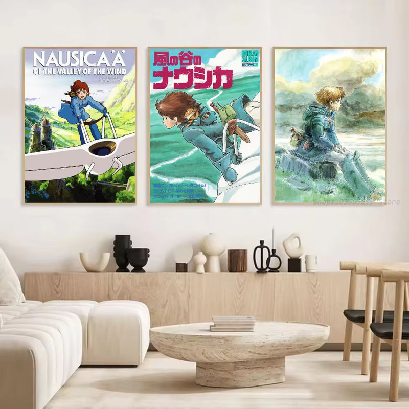 Nausicaa Der Wind des Tal der Winde Wandposter als selbstklebender wasserdichter Papier Aufkleber für dein Zuhause in Mehrfarbig - Bild 3