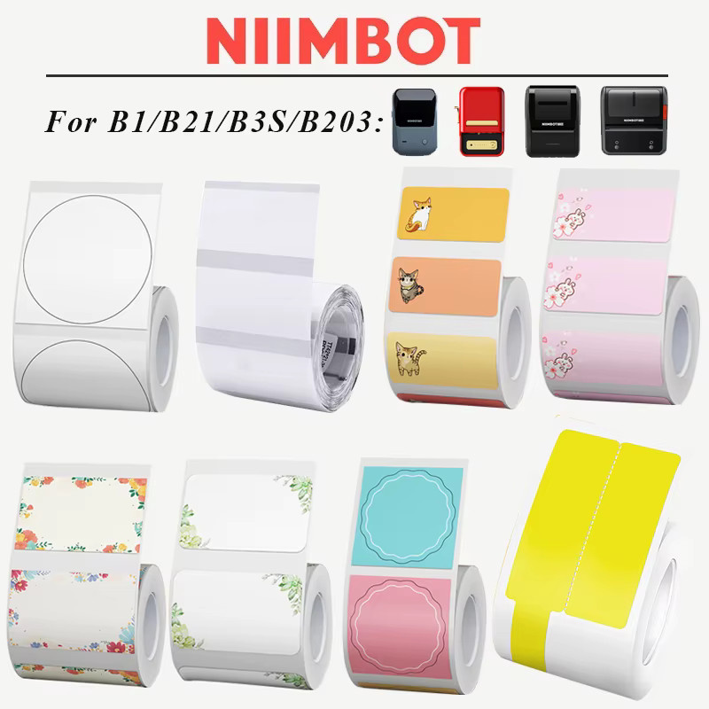 Niimbot Transparentes Merry Weihnachten Etikettenband für Label, Kabel und Preisschilder - Bild 1