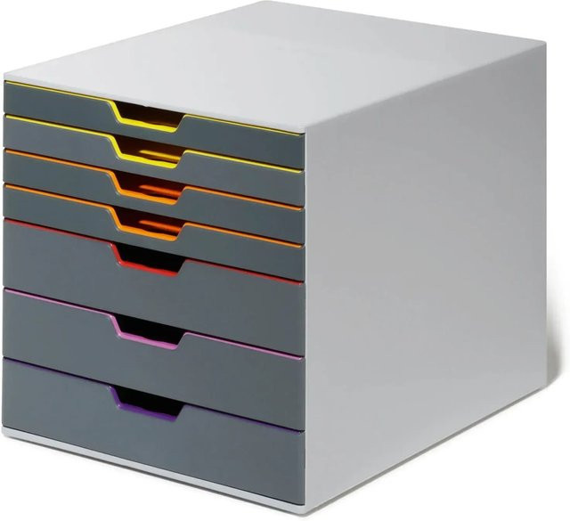 Durable Schubladenbox Varicolor 7 in Grau und Anthrazit für DIN A4 - Bild 2