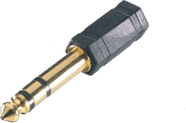 Vivanco Stereo Klinken-Adapter 3,5 mm in Gold - Bild 1