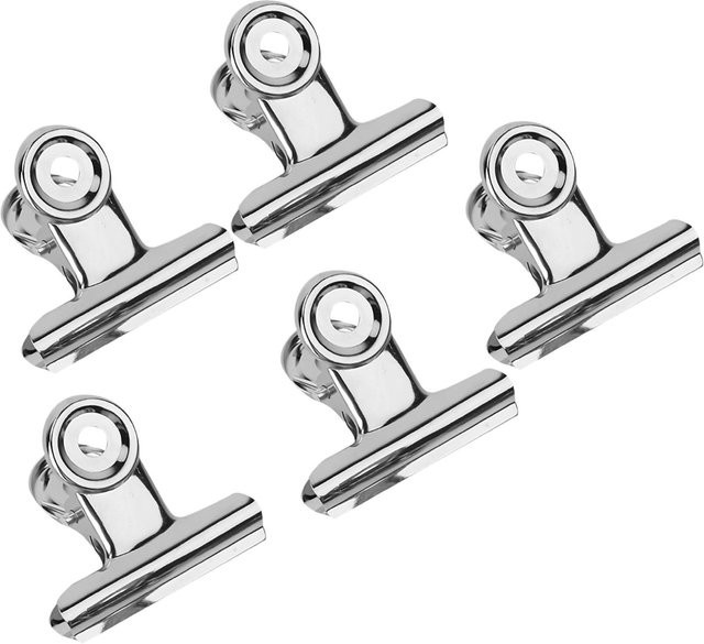Nagelverlängerungsclips C-Kurve, 5 Stück, Edelstahl, Silber, Gray, Glänzend - Bild 1