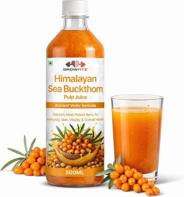 Growfitz Himalaya-Sanddornfruchtfleischkonzentrat kaltgepresst 500 ml - Bild 1