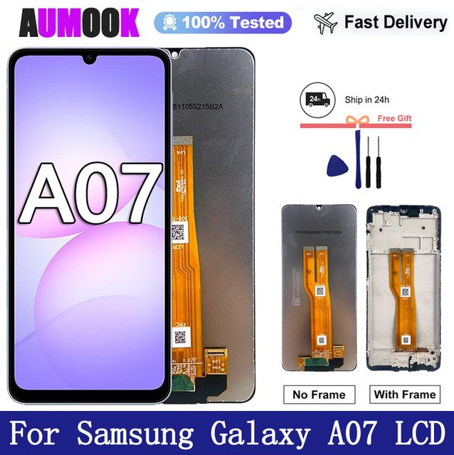 Samsung Galaxy A07 4G LCD-Display mit Touchscreen-Digitizer-Baugruppe in Schwarz für Samsung A075F A075B Ersatzbildschirm - Bild 1