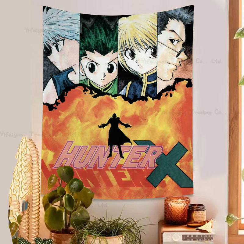 Hunter X Hunter Anime Wandteppich Japanischer Wandbehang als Kunstdruck zur Heimdekoration - Bild 3