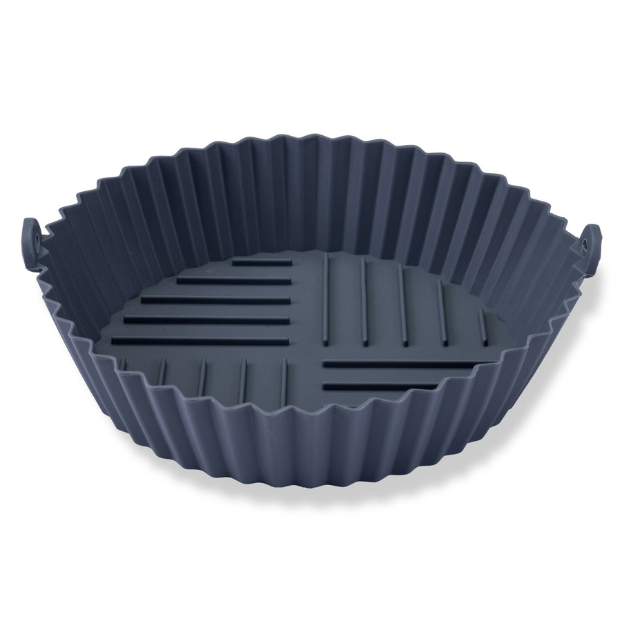Fackelmann Silikonform für Heißluftfritteuse, rund, grau, Durchmesser: 15 cm - Bild 3
