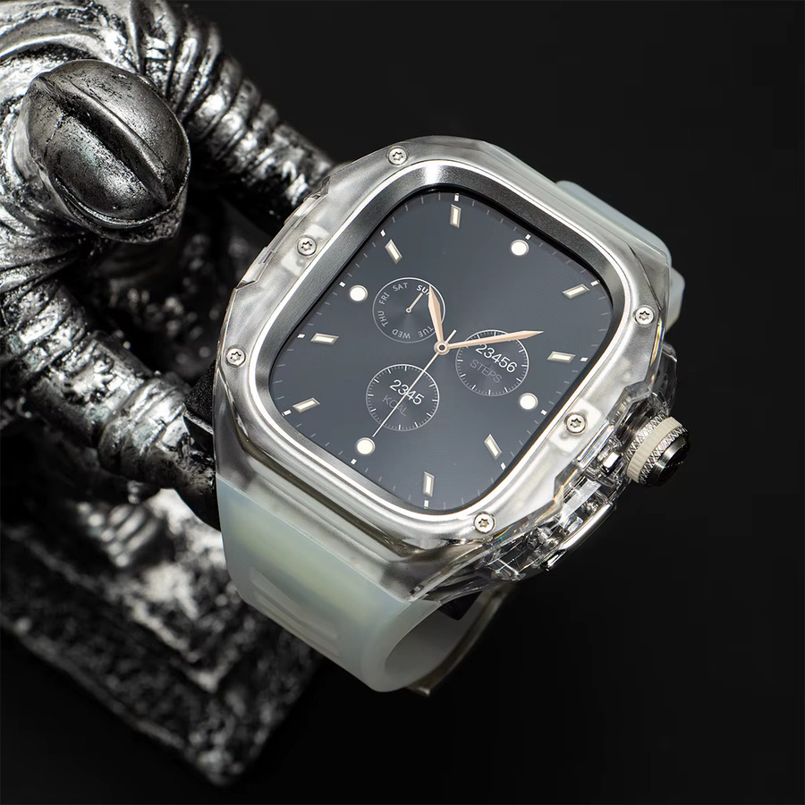 FancyWrist Modifikationsset für Apple Watch Ultra, Edelstahl, Silber, Unisex - Bild 1