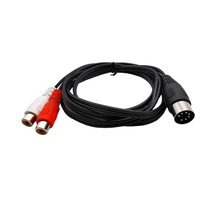 BSN Audiokabel MIDI auf 2 Dual-RCA mit 7-poligem DIN-Stecker - Bild 3