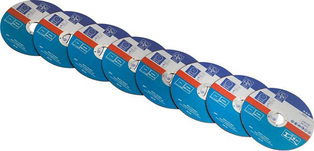 LUX-TOOLS Trennscheibe für Metall in Blau, Durchmesser: 125 mm, 8 Stück - Bild 1