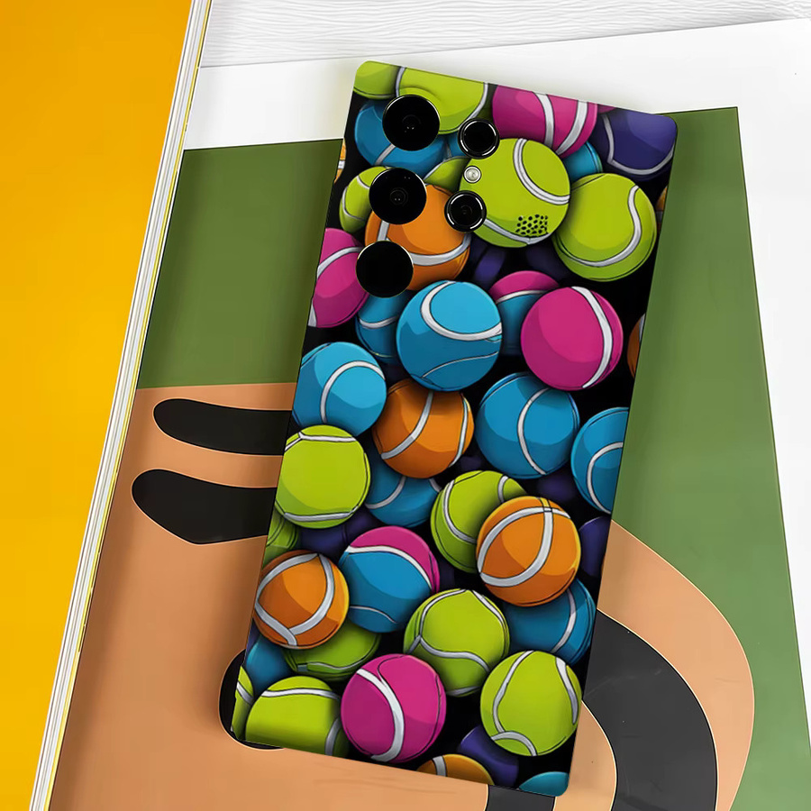 Potdemiel Neon Tennis Handyhülle für Samsung Galaxy S26 S25 Ultra S24 S23 Ultra Plus Stoßfeste Doppelschicht Robuste Rückabdeckung in Multicolour - Bild 4