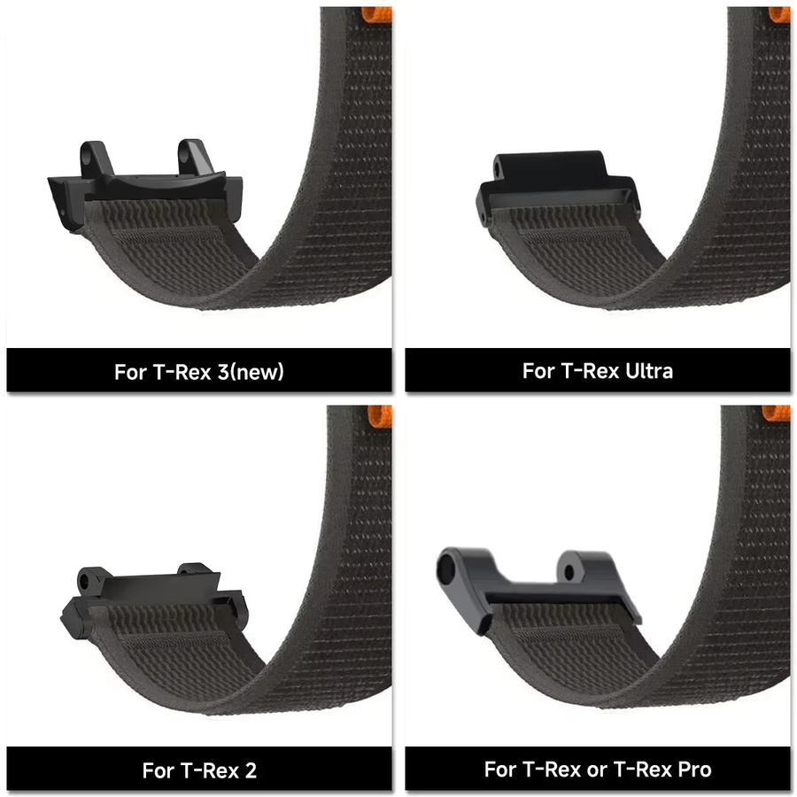 OAKCHARM Uhrenarmband Nylon, Schwarz, Trail Loop für Amazfit T-REX 3 - Bild 3