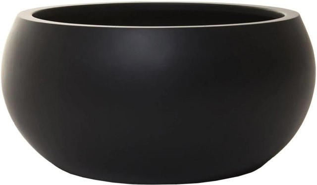 Vivanno Blumentopf Morino in Anthrazit mit Beton-Design aus Fiberglas, B/T/H: 40 x 40 x 21 cm - Bild 1