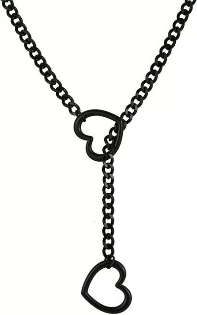 Lucky Star Jewelry Halskette, Edelstahl, Schwarz, Unisex - Bild 1