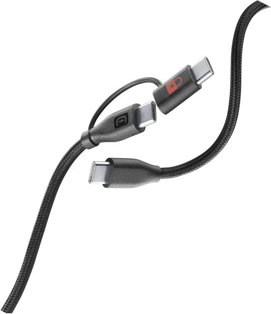 CellularLine USB-C auf USB-C Datenkabel in Schwarz, Länge: 1,5 m - Bild 1