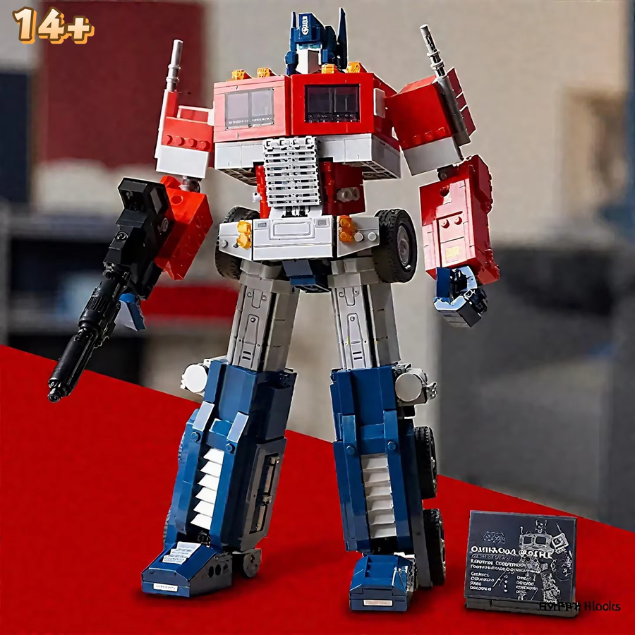 Hot Toys Transformers Technischer Transformations-Truck Optimus Prime Roboter-Krieger, Bausteine Puzzle-Modell, 1508 Teile - Bild 3