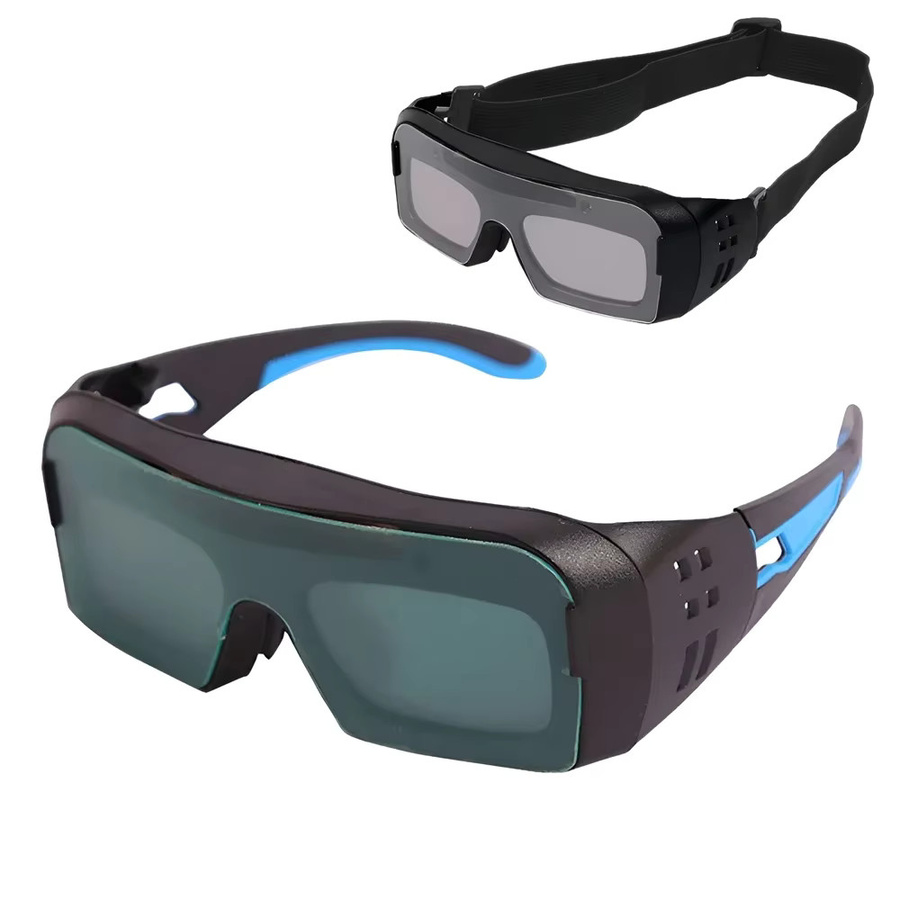 Schweißbrille mit automatischer Verdunkelung und Solarenergie in Schwarz für Argon-Lichtbogenschweißgeräte - Bild 2