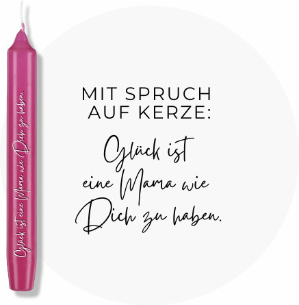 Zeller Stabkerze Mama in Pink - Bild 1