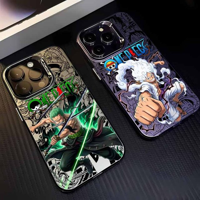 Bunte Silikon-Handyhülle von ONE PIECE für Apple iPhone 17 16 15 14 13 12 Pro Max Plus Mini - Bild 1