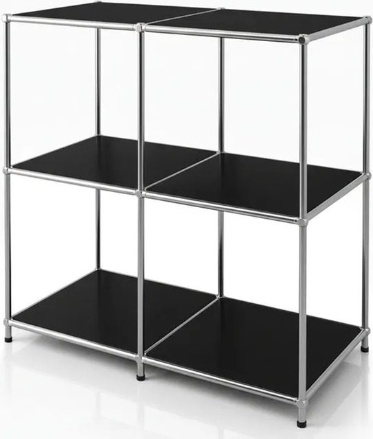 Floordirekt Metallregal Concept Epure MK-027 Sideboard Schwarz B/T/H: 78 x 40 x 82 cm - Bild 1