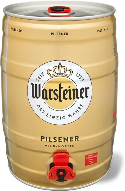 Warsteiner Pilsener Fass 5 l - Bild 1