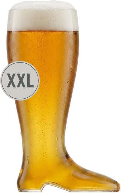 Rastal Riesen-Bierstiefel XXL aus Glas, transparent, 2,0 l - Bild 1