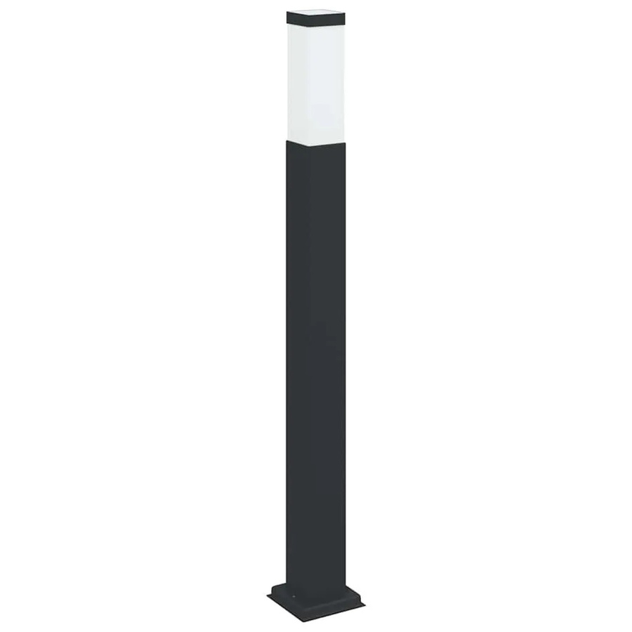 vidaXL Pollerleuchte Schwarz aus Edelstahl mit IP44 Schutzart, Höhe: 80 cm - Bild 2