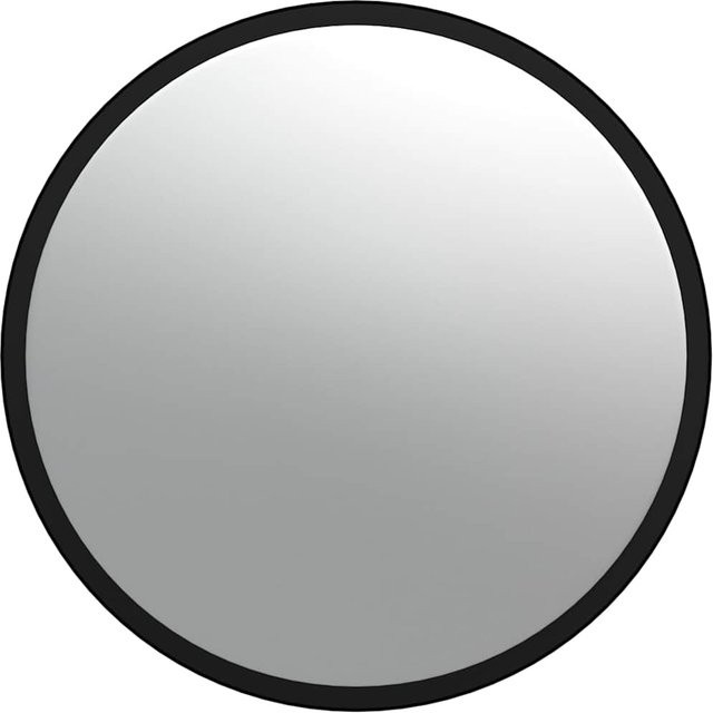 Konvexer Verkehrsspiegel Yiwydaa für den Innenbereich aus Acryl, Schwarz, Durchmesser: 40 cm - Bild 1