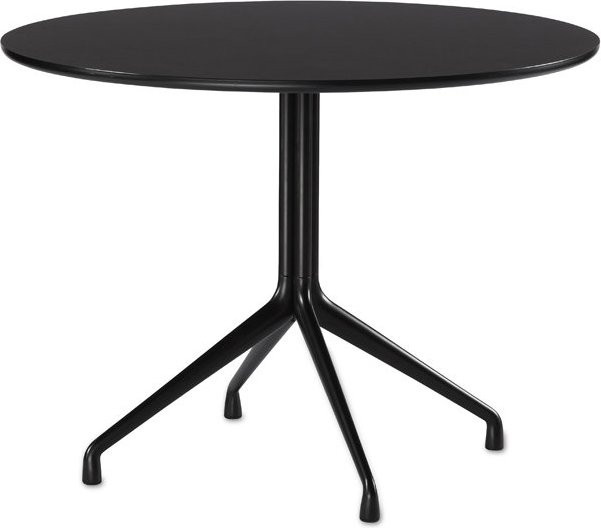 HAY About A Table AAT20 Vierbeingestell aus Eichenholz und Linoleum in Schwarz und Oak Matt - Bild 1
