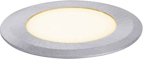 Paulmann LED-Bodeneinbaustrahler rund silberfarben für Außenbereiche, warmweiß, Höhe: 8,2 cm - Bild 2