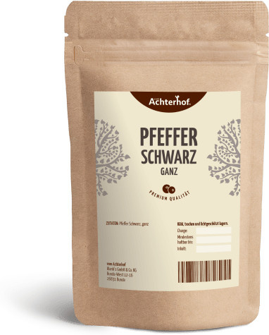 Achterhof Pfeffer schwarz ganz 100 g - Bild 1