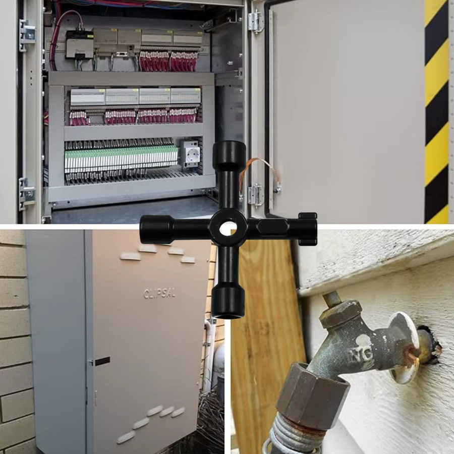 JIGHOLE Multifunktionaler 4-Wege-Universal-Dreiecksschlüssel für Gas- und Stromzähler sowie Heizkörperentlüftung - Bild 3