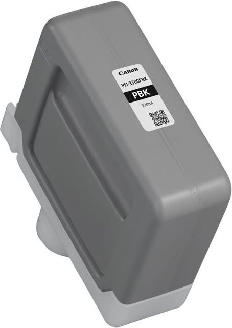 Canon PFI-3300 PBK Tintenbehälter Photo Schwarz 330 ml für imagePROGRAF GP-2600S, GP-4600S, GP-6600S, PRO-2600, PRO-4600, PRO-6600 - Bild 1