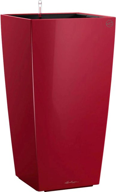 Lechuza Pflanzgefäß Cubico Premium Säulengefäß Scarlet Rot hochglanz B/T/H: 40 x 40 x 40 cm - Bild 1