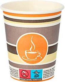 Papstar Coffee To Go Trinkbecher braun multicolor, 0,2 l, 50 Stück - Bild 1