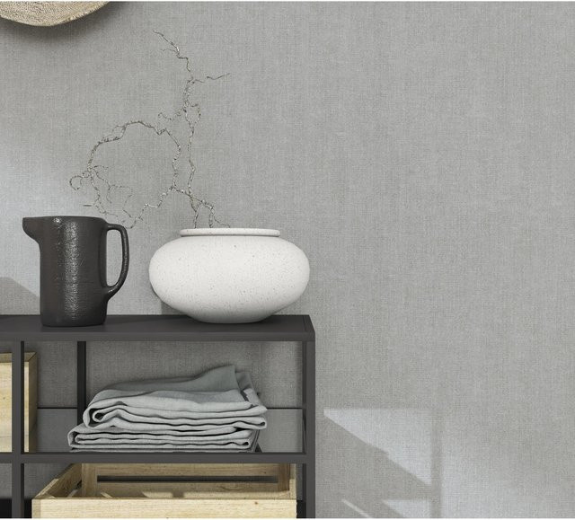 Marburg Vliestapete Natural Opulence Glanz Grau FSC Non-Woven - Bild 1