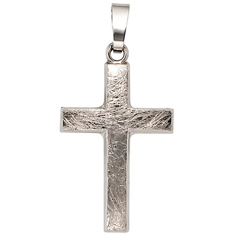 Colfem Anhänger Kreuz, 375 Weißgold, Unisex - Bild 1