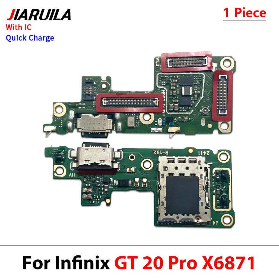 USB Ladegerät Dock Connector und Mikrofon Flex Kabel Ersatzteil für Infinix GT 20 Pro mit USB-C Anschluss - Bild 4