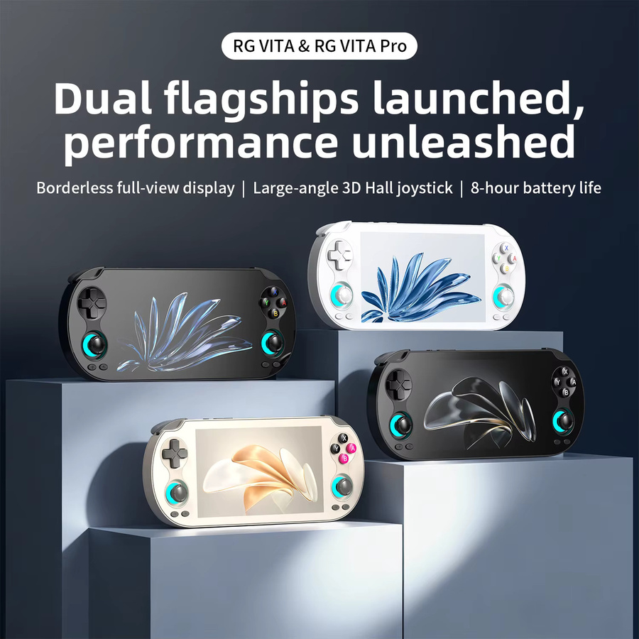 ANBERNIC RG VITA / RG VITA Pro Handheld-Spielekonsole mit Android, Bluetooth und 5000mAh Akku in Grau - Bild 2