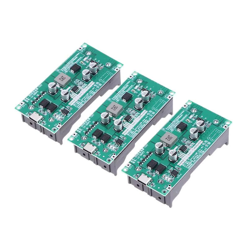 3A Hochleistungs-USV Lithiumbatterie-Boost-Lademodul für 18650 Akkus mit 5V/12V Gleichzeitig Laden und Entladen in Grün - Bild 2