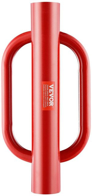 Buying Solutions MB Zaunpfahlramme aus Stahl mit Griffen in Rot, Innendurchmesser: 10,44 cm - Bild 1