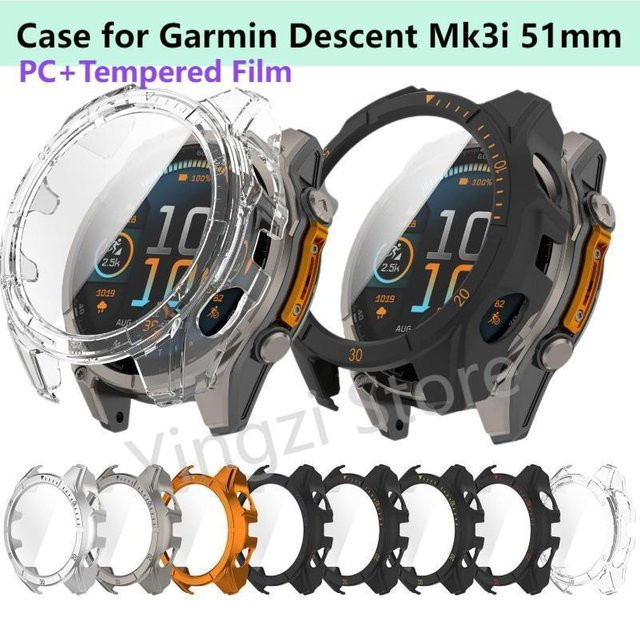 Garmin Smartwatch Band Cover, transparent, Schwarz, Descent Mk3i 51 mm - Bild 1